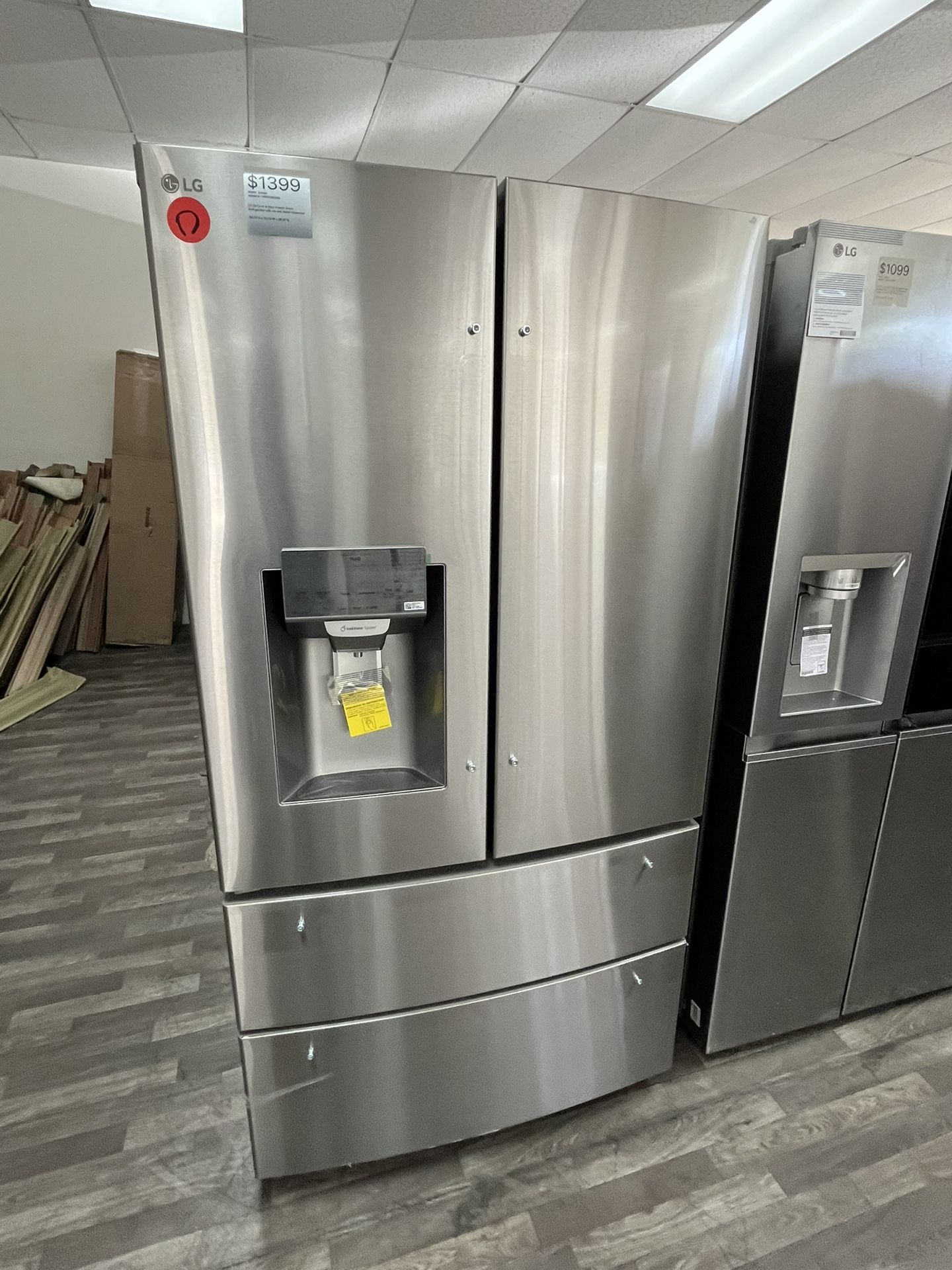 $1399 French Door Smart Fridge, Open Box, 1 Yr Warranty