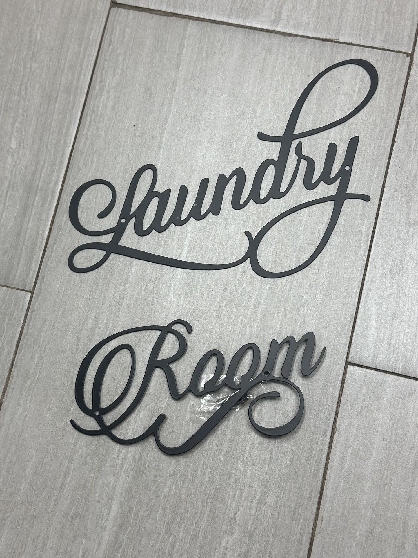 Metal Laundry Room Wall Decor