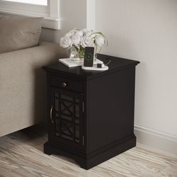 Craftsman Antique Black Power Chairside Table