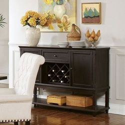 Brand New Rustic Espresso Server Cabinet