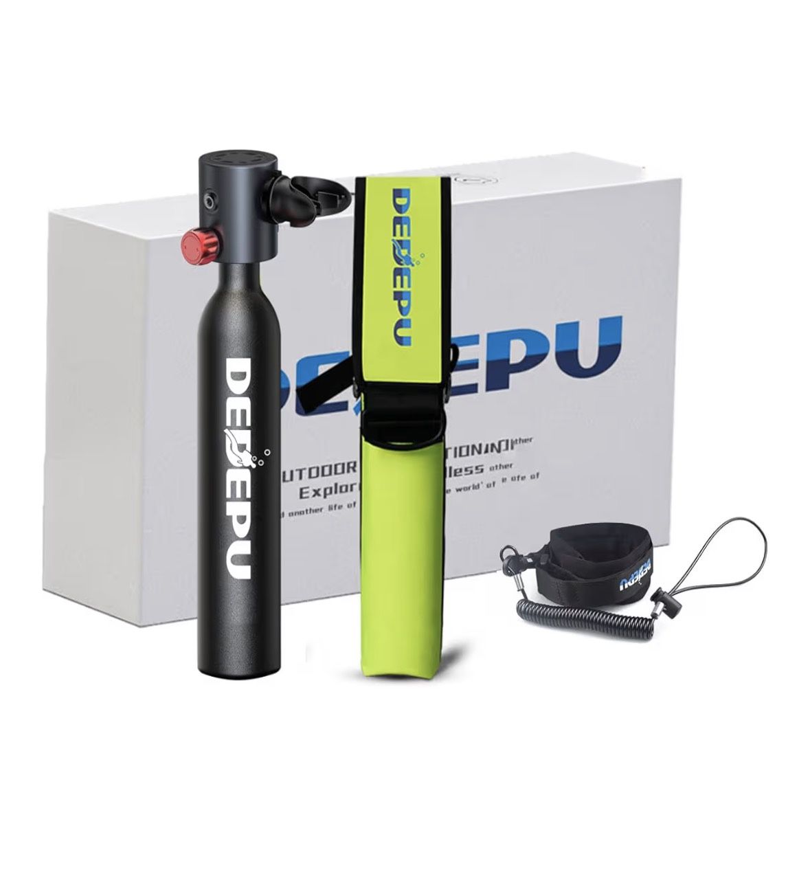 DEDEPU Scuba Tank,0.5L Mini Scuba Dive Tank,5-10 Minutes Underwater Capability,Portable Mini Scuba Tanks,Mini Dive Tank,Mini Scuba Diving Tank Kit,Scu