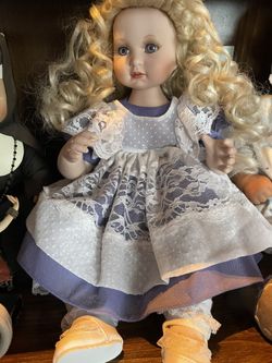Beary Best Friend Beautiful Porcelain Doll