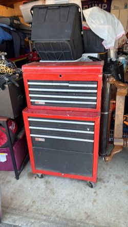 Craftsman rolling toolbox, top and bottom