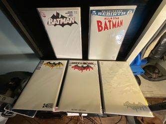 Dc Comics Batman Blank Cover Variant Set
