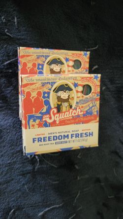 Dr. Squatch Men's Bar Soap, Freedom Fresh, 5 Oz