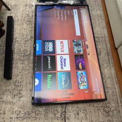 Full package: 55” Roku TV, sound bar and wall mount