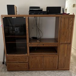 Wooden Entertainment Center