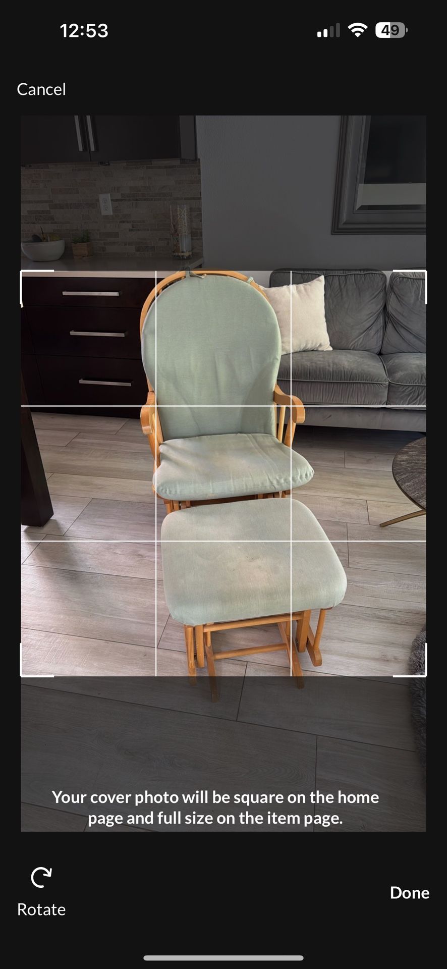 Chair And Ottoman Gliders Style
