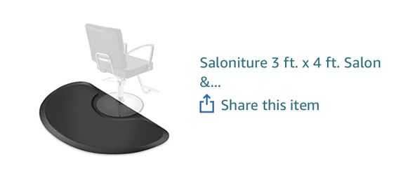 MAT 3 ft. x 4 ft. Salon & Barber Shop Chair Anti-Fatigue...