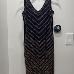 Carmen Marc Valvo Studded Bandage Dress Listing