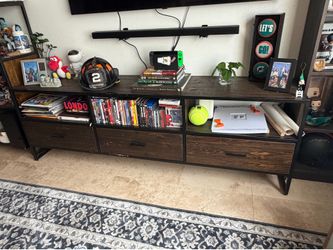 Wood tv stand