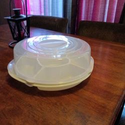 Veggies and dip tray with top