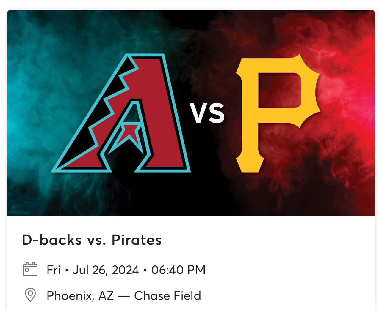 Diamondback Vs Pittsburgh Pirates