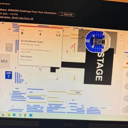 Center Floor Seats Jonas Brothers AR