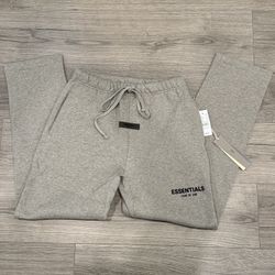 Essentials Fear Of God Dark Oatmeal Relaxed Sweats Men’s Size Small