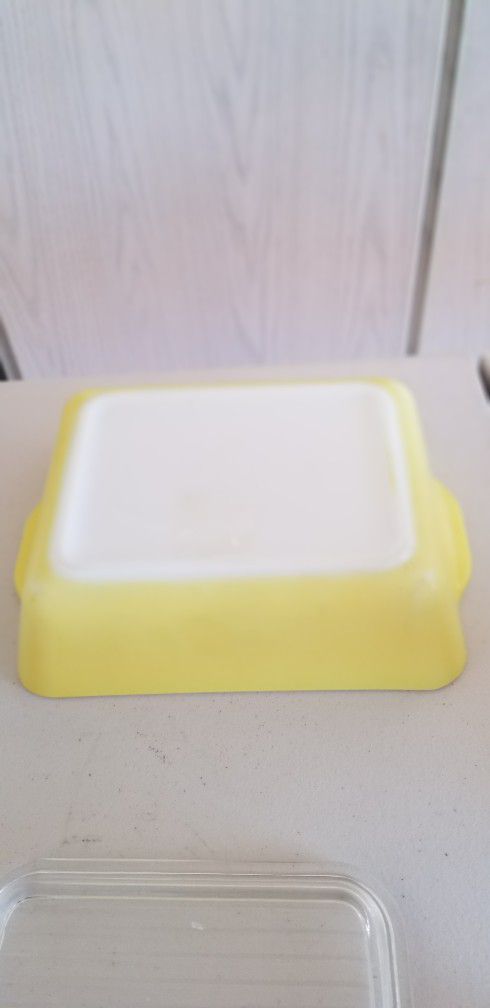 Yellow  Pyrex Dish
