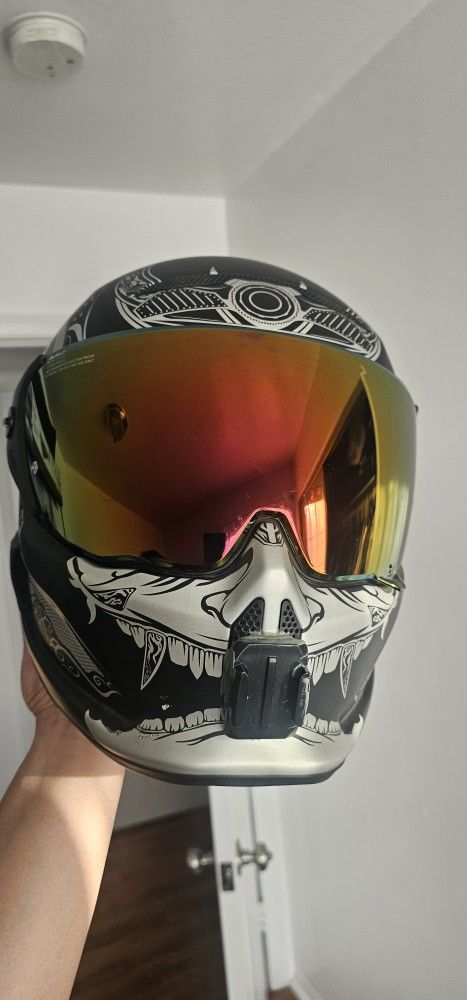 Ruroc Helmet And Cardo Headset JBL Size L