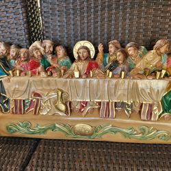 2 Last Supper Carved In Wood Home Decor