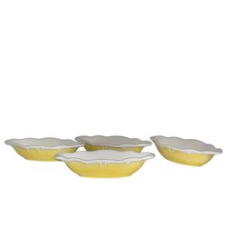 Vintage Pottery Barn Go Bananas Ice Cream Banana Split Bowls Set of 4