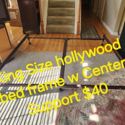 King Size Hollywood Bed Frame $40