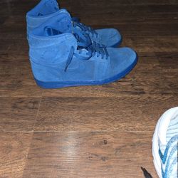 Blue Suede Jordan 1