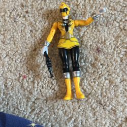 2013 Gia Moran Yellow Ranger 4.75" Action Figure Power Range