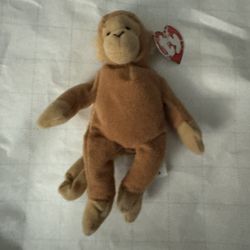 TY Beanie Baby 1993 BONGO the Monkey Stuffed Animal Toy