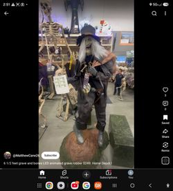 GRAVE AND BONES ANIMATRONIC GRAVE ROBBER