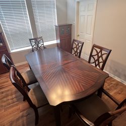 Wooden Table With 6 Chairs