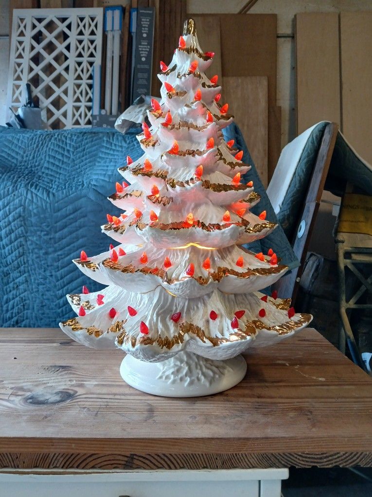 Antique Ceramic Christmas Tree