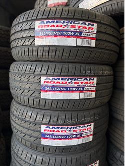 245/45/20 American road star 4 new tires installed ✅