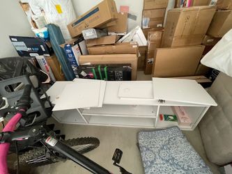 White TV Stand Media Console / Tv Stand / Entertainment center