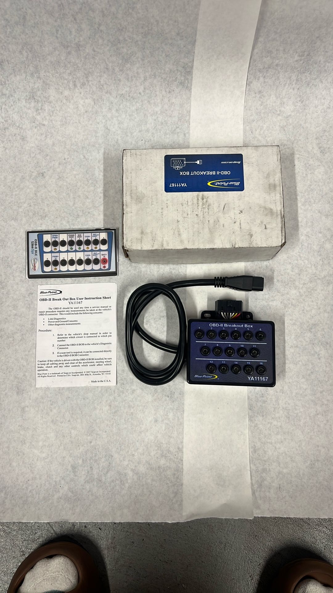 Blue Point Tools OBDII Breakout Box Engine Test Electrical Unit | YA11167