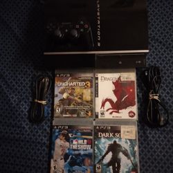 PS3 Works Good Shape No Offers No Trades Complete With All Cables Controller And Games No Offers No Trades 75th Ave Indian School Serious Buyers Only 