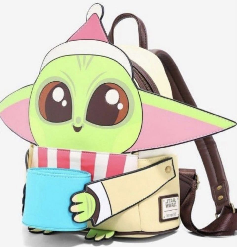 Disney Loungefly Yoda mini backpack & wallet