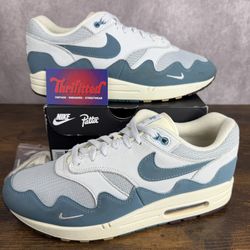 Nike Air Max 1 x Patta Waves Noise Aqua Size 11 DH1348-004 Men’s Blue Sneakers OG Rare