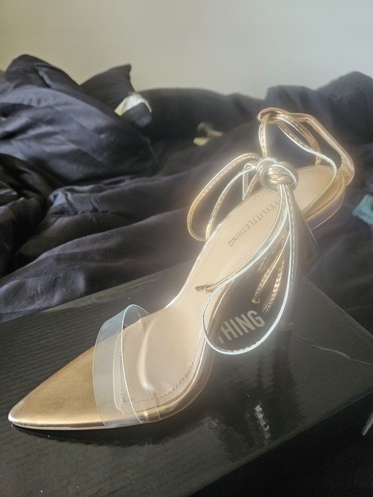 Pointy Toe Rose Gold Heels