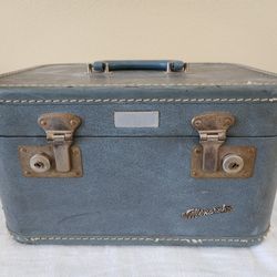 Vintage Monarch Train Case With Carry On Bag