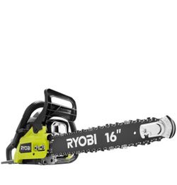 RYOBI 16 in. 37cc 2-Cycle Gas Chainsaw with Heavy-Duty Case, Green