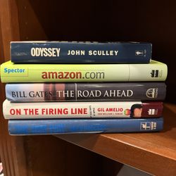 Tech CEO Silicon Valley Book Lot (5) Gates, Sculley, Amazon, IBM Business Books
