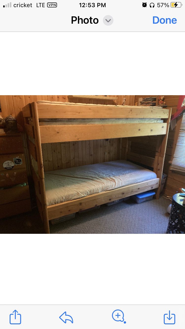 Soiled Pine Bunk Bed
