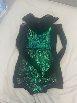 Green Sequin Dance Costume