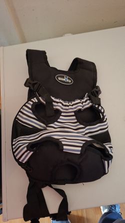 Multicolor small dog backpack