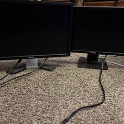 2 Dell Monitors 