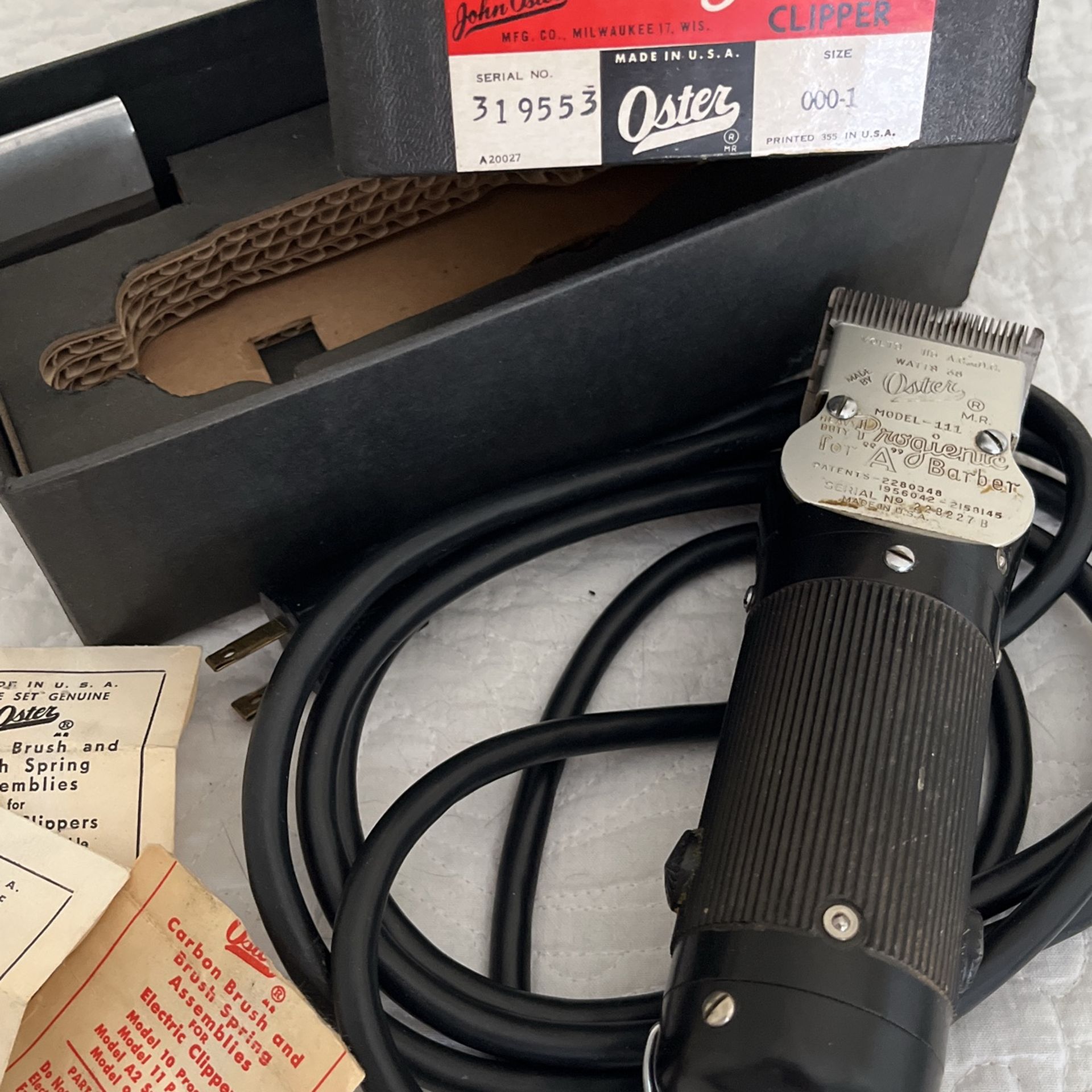 Vintage John Oyster Electric Clippers