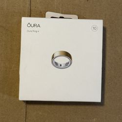Oura Ring 4 - Smart Ring Size 10 - Gold - (2024) SEALED MSRP 499$
