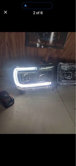 Toyota tundra black projector headlights