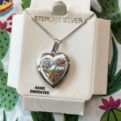 Sterling Silver Mom Locket