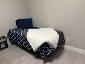 Twin Mattress, Boxspring And Frame 