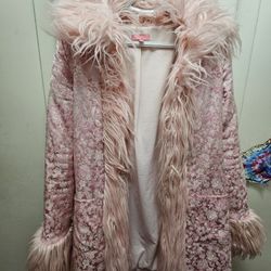Sugar Thrillz Pink Fur Coat